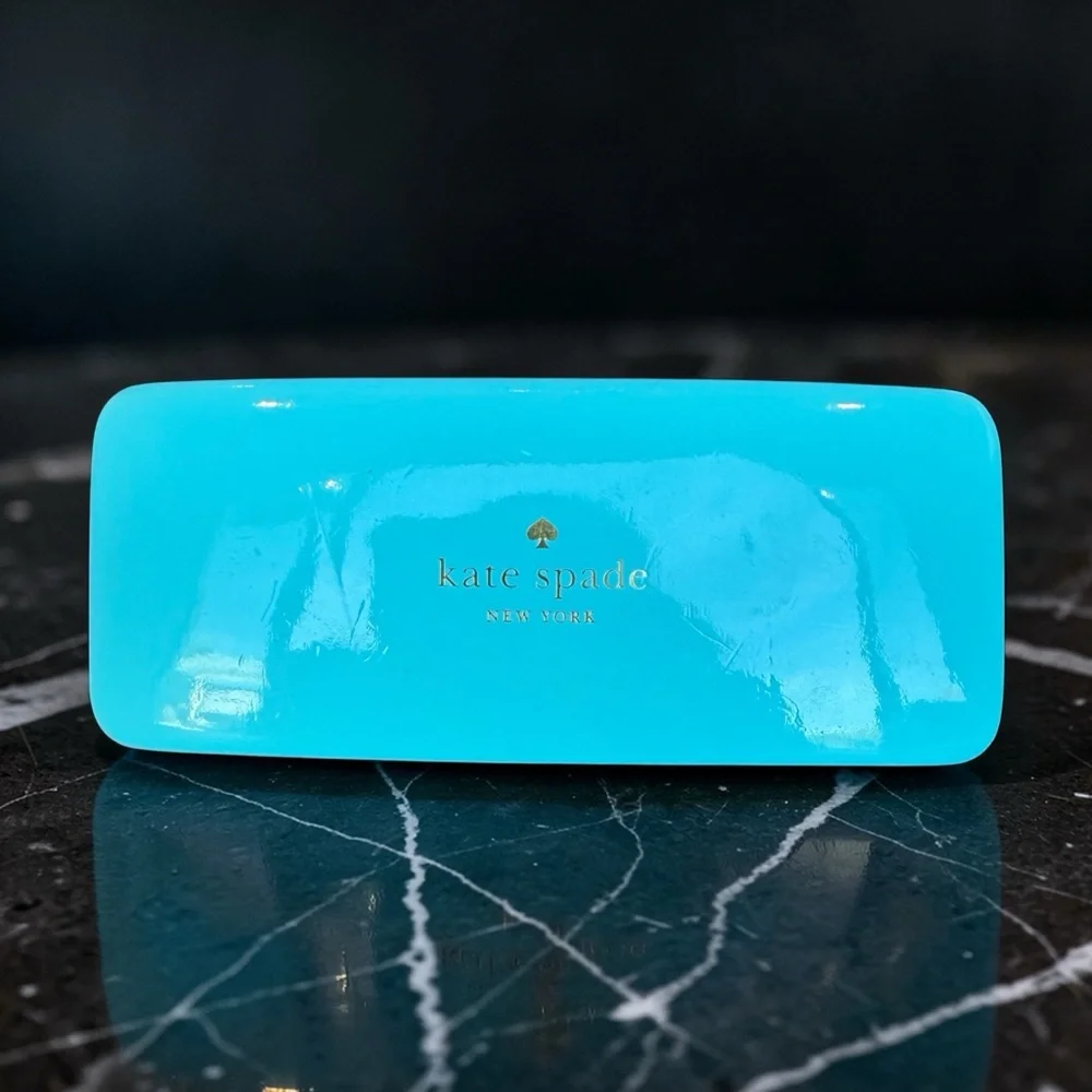 Kate Spade Glasses Case Turquoise & Green